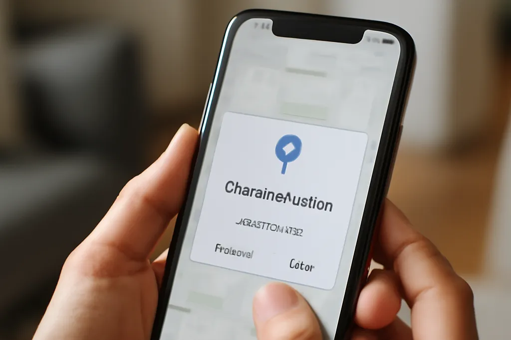Personne consultant les paramètres de confidentialité et de localisation d'une application de rencontre sur son téléphone