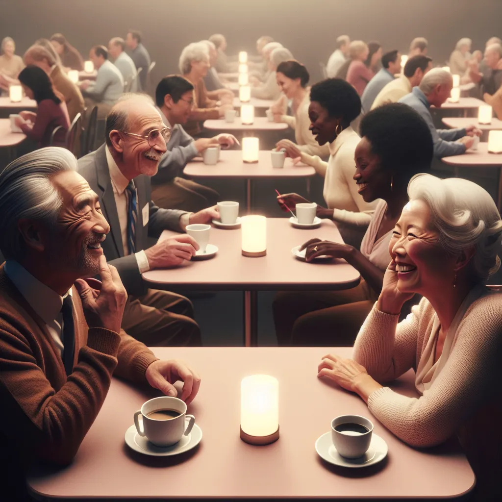 Événement de speed dating animé pour célibataires de 50 ans et plus