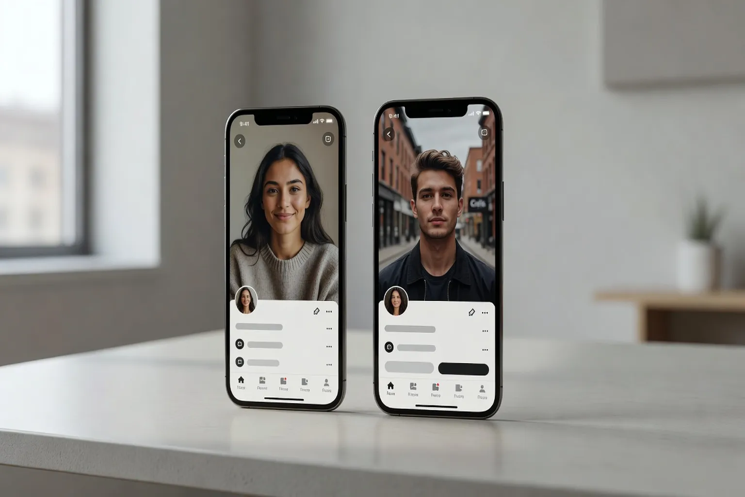 Personne comparant des sites de rencontre gratuits sur son téléphone au Québec
